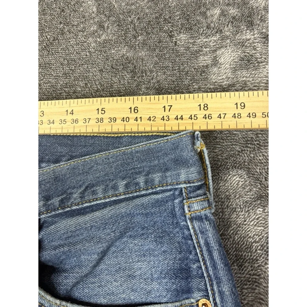 Levis 501 Jeans Mens Size 36x30 Blue Button Fly Straight Leg Denim Pants